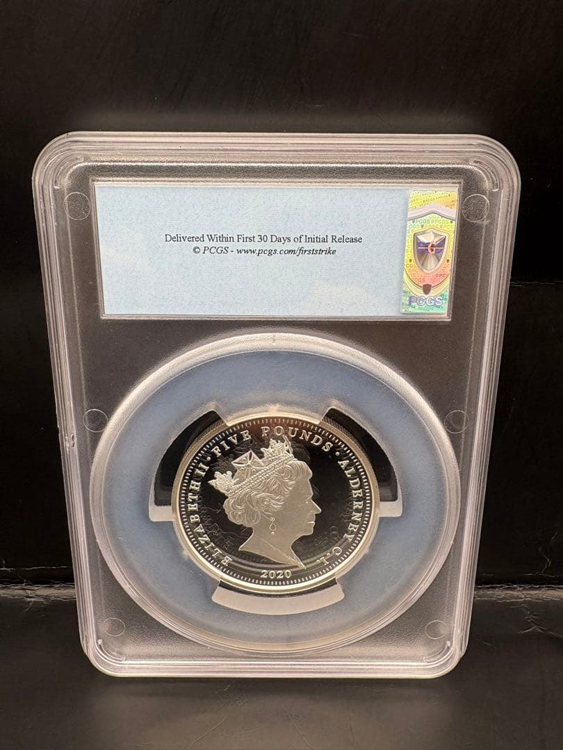 2020 スリーグレイセス 5ポンドプルーフ銀貨 オルダニー