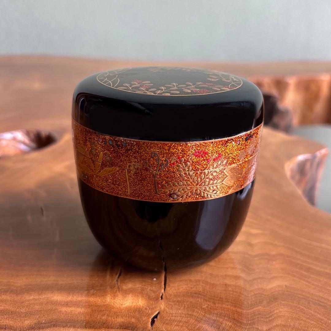 大棗 奥原祥雲造 春秋蒔絵 茶道具 共箱