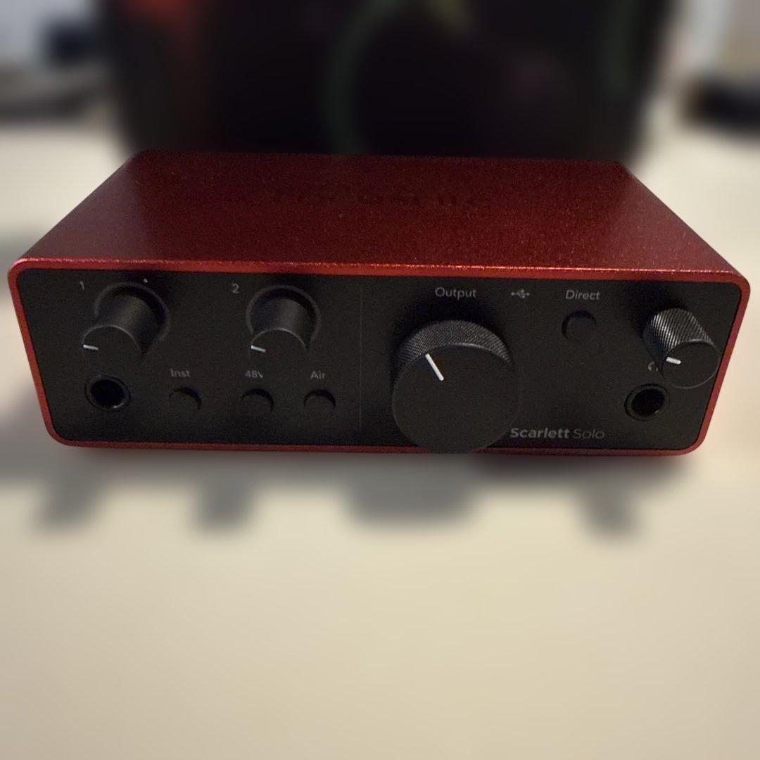 Focusrite Scarlett Solo gen4 2025/9購入