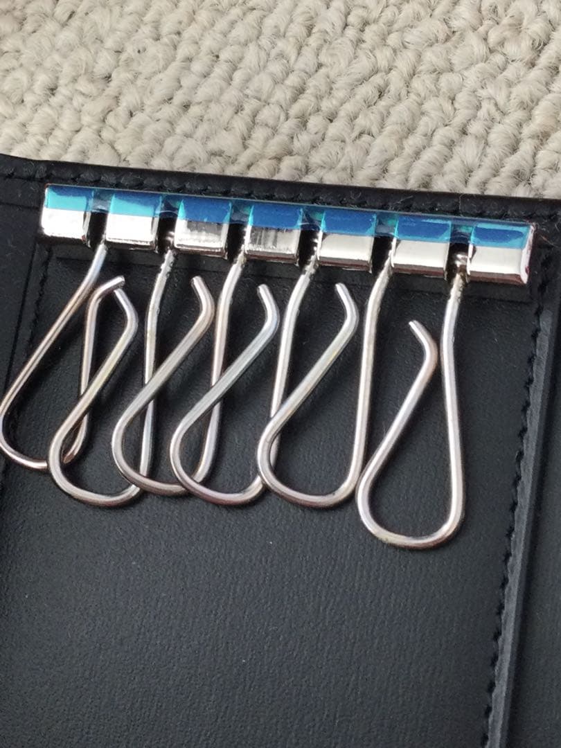 正規品 カルティエ Cartier 黒 レザー キーケース