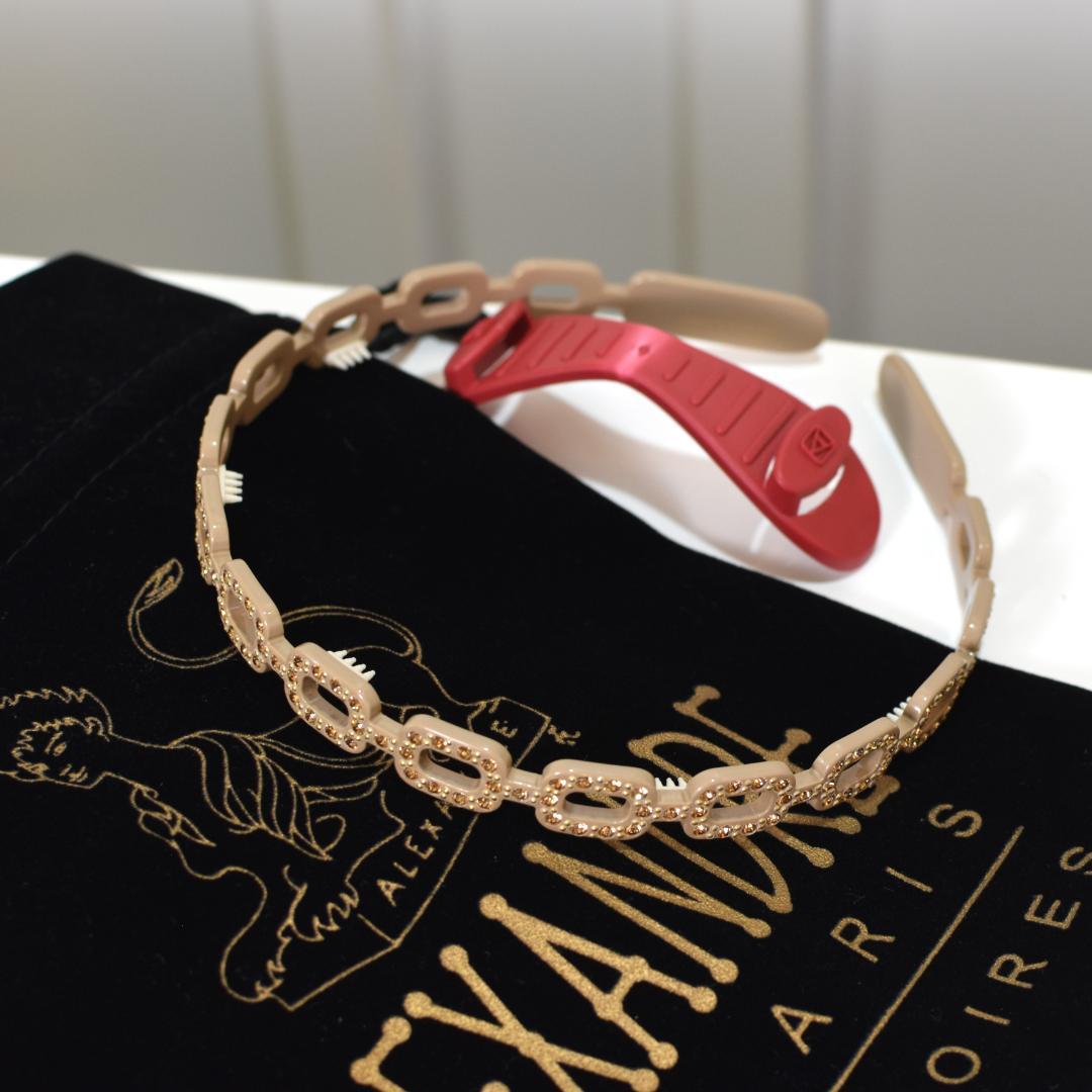 ▢■ALEXANDRE DE PARIS■▢ アレクサンド　カチューシャ　スワロ