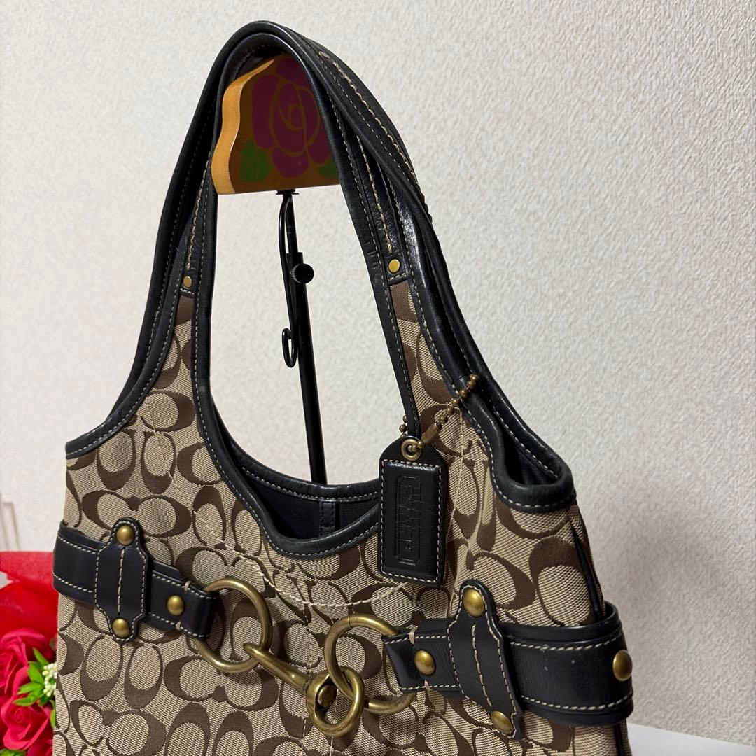 バッグ coach rare bithorse hand bag