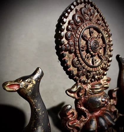 銅器 仏教 法像奉納 古美術 コレクション品 銅製 工芸品 彫刻装飾品置物