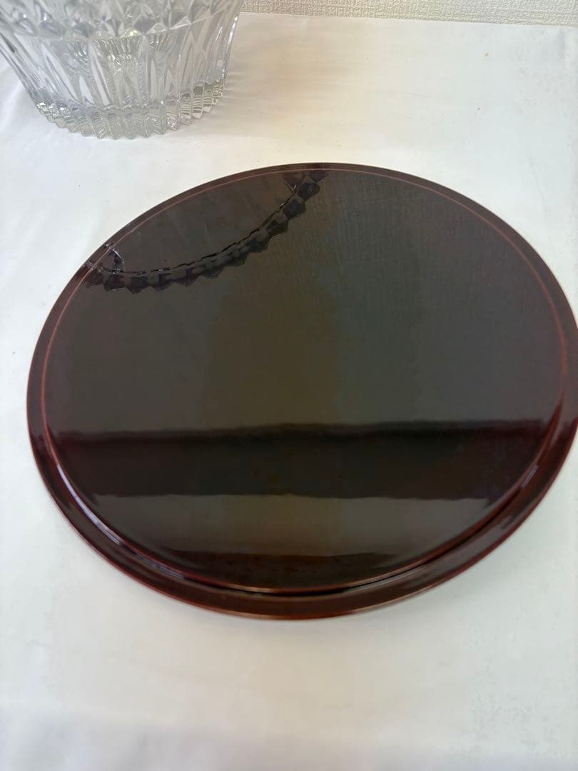 義山　ガラス　水指