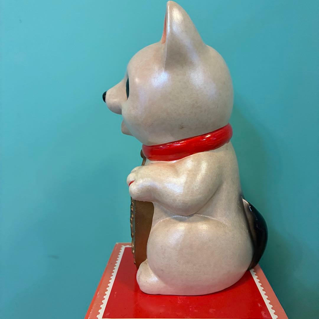 招き犬　置物 幸運　楽喜健　ラッキー犬