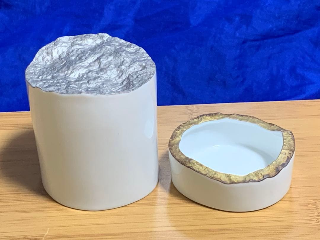 作家 長江重和 陶磁器 白磁 置物 オブジェ 現代アートモダンインテリア