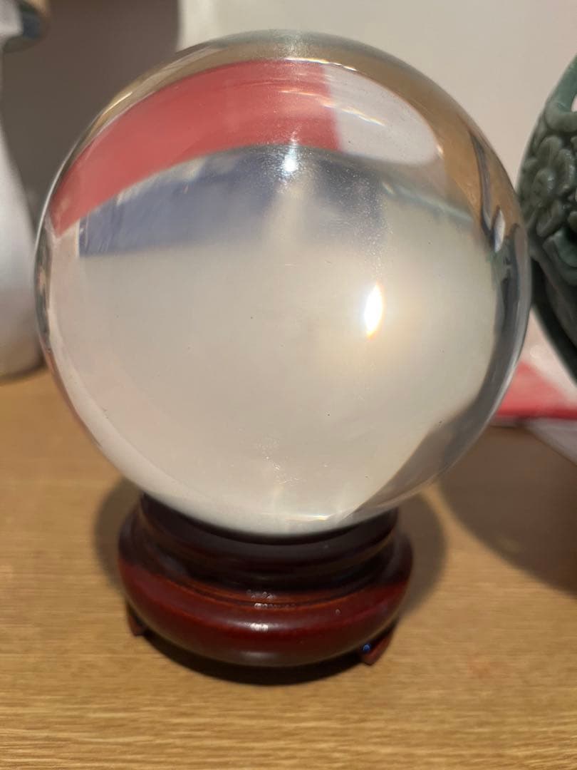 水晶玉　置き物