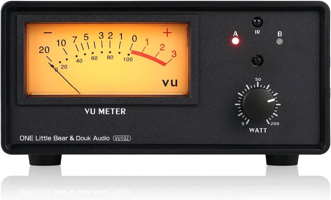 2ゾーンアンプ スピーカーセレクターボックス VUメーター付き オーディオ