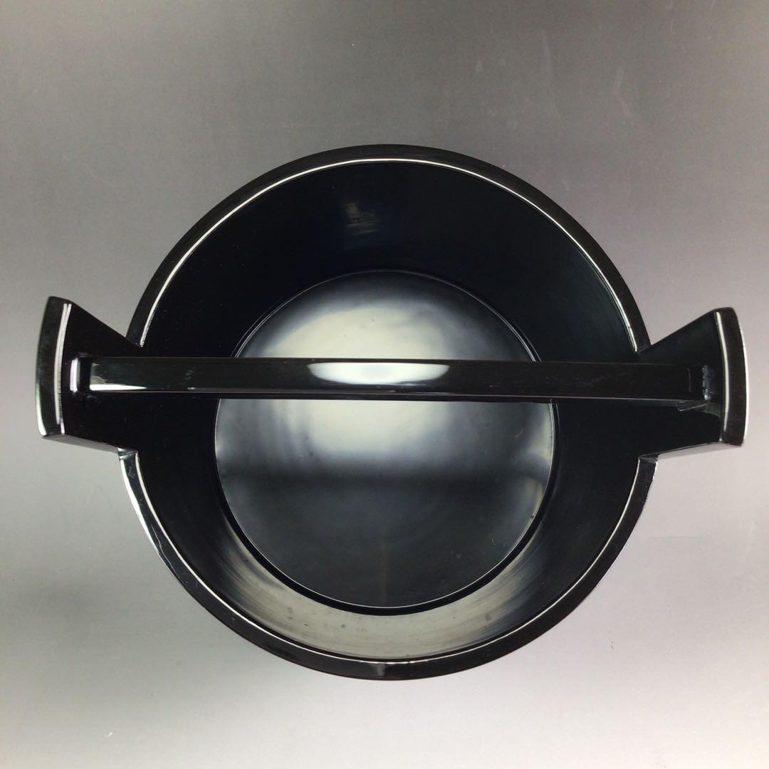 Ｒ５９５　水指　『輪島塗』『手桶水指』　共箱　茶道具