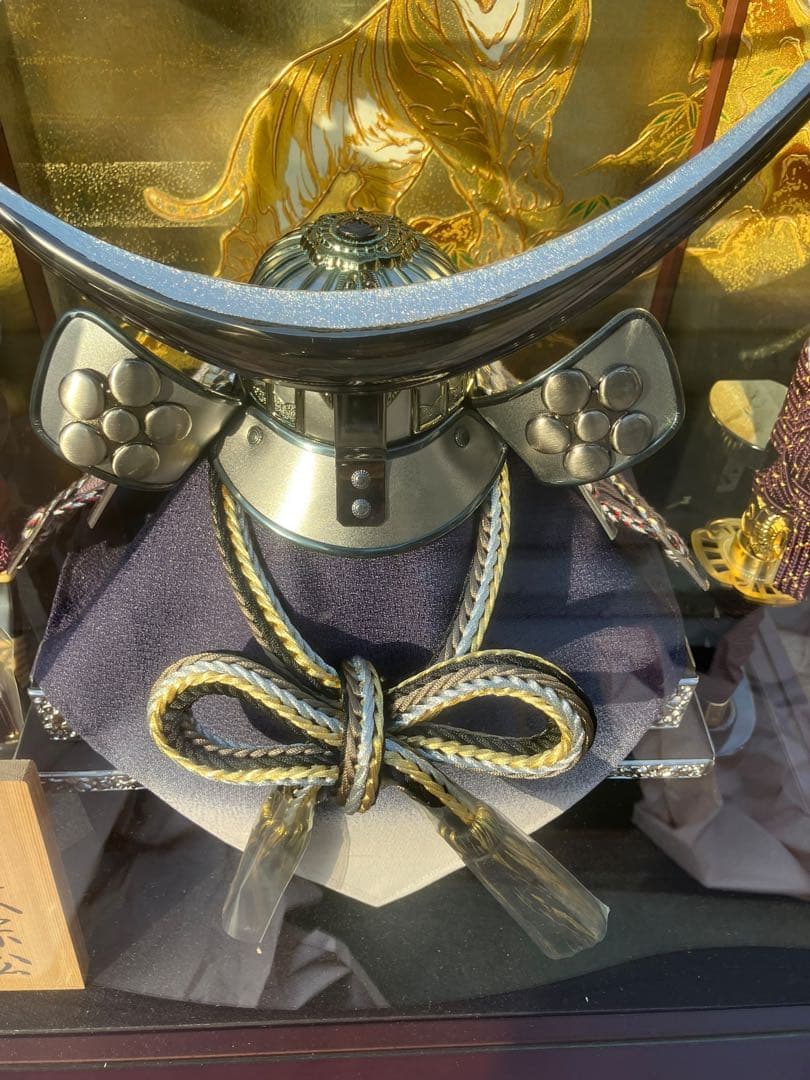 美品　宝雲作 (兜ケース飾り) 伊達政宗公　五月人形　男の子　おしゃれ 初節句