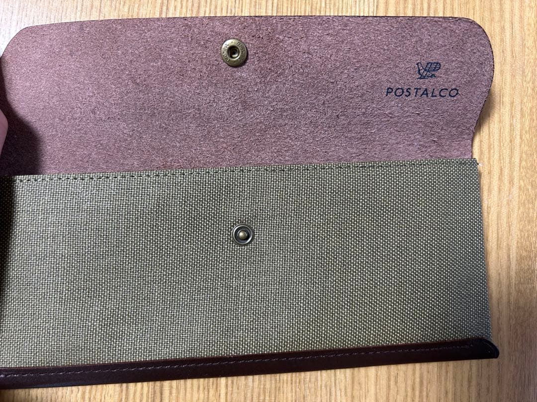 Tt　postalco ポスタルコ スナップペンケース オリーブグリーン