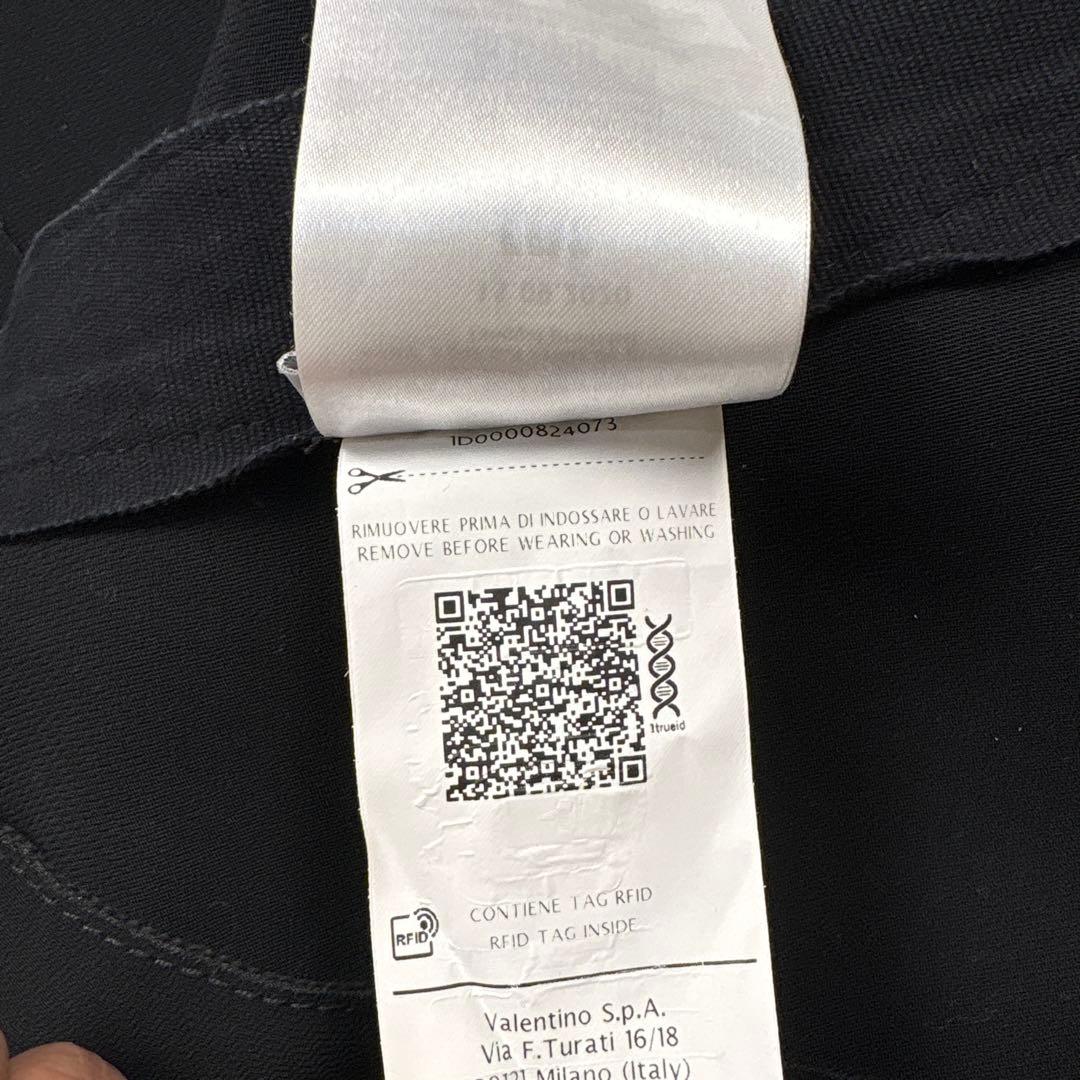 RED VALENTINO スカラップスカート　フレア　ブラック　48