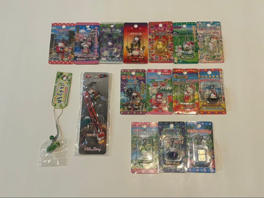 ご当地 キティ ハローキティ 根付 チャーム キーホルダー レア 都道府県 動物