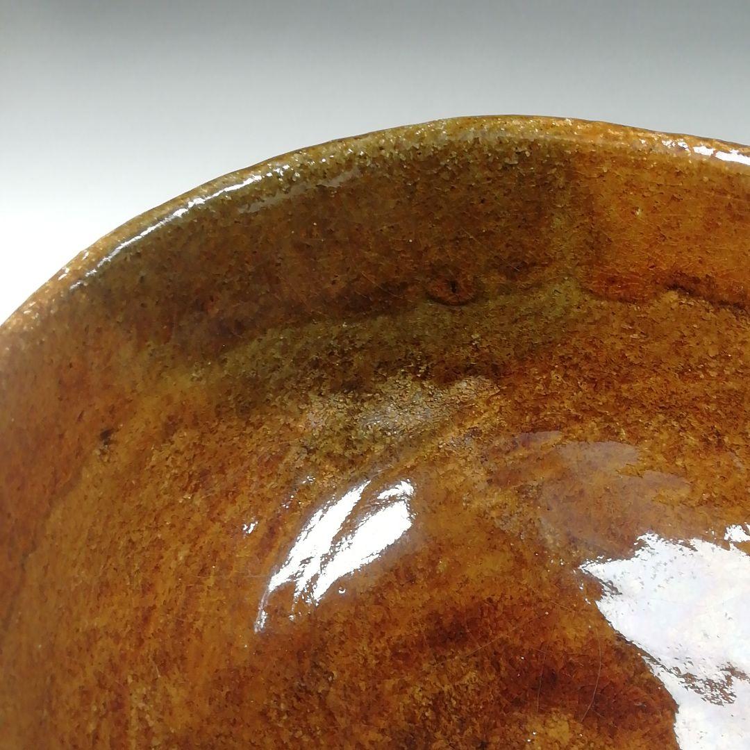 Ｔ５１９　茶碗　『大樋焼』『松雲窯　泉喜仙 造』　共箱　抹茶碗　茶道具