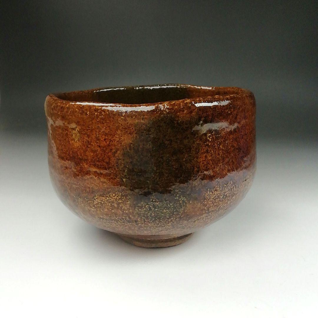 Ｔ５１９　茶碗　『大樋焼』『松雲窯　泉喜仙 造』　共箱　抹茶碗　茶道具