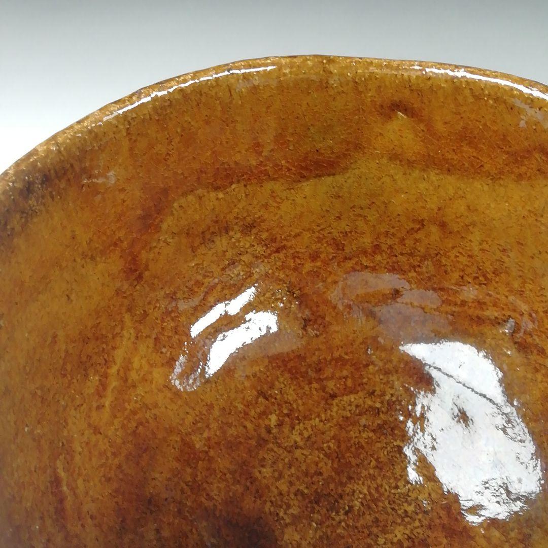 Ｔ５１９　茶碗　『大樋焼』『松雲窯　泉喜仙 造』　共箱　抹茶碗　茶道具