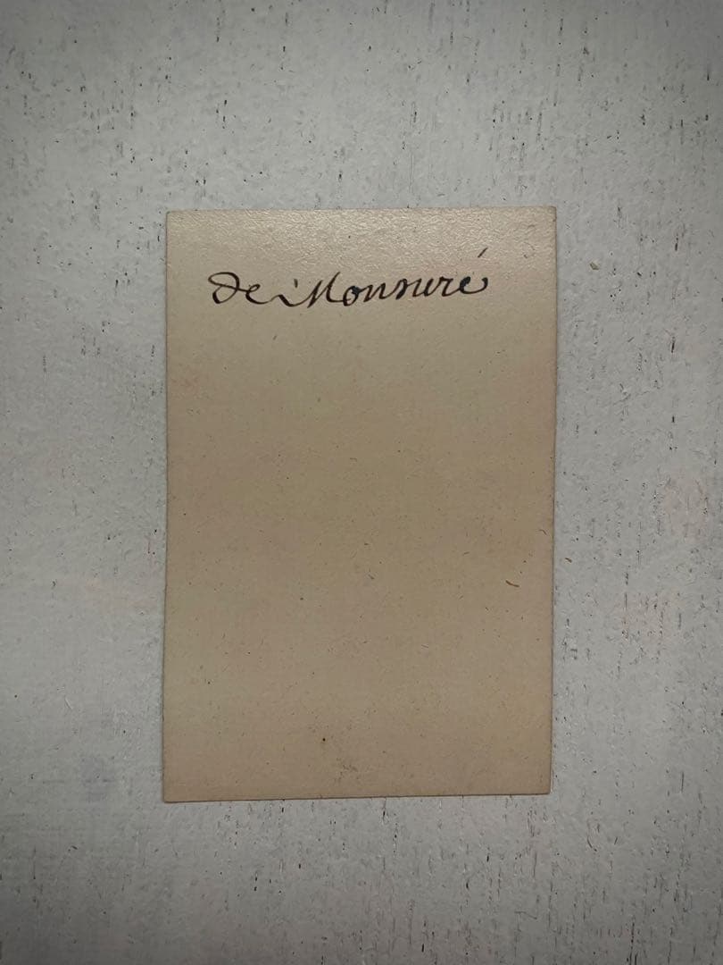 18世紀 フランス 裏面にメモ書きのある木版カルタ ◆ アンティーク C