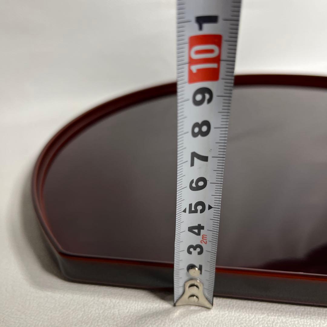 輪島塗　溜半月膳　五客