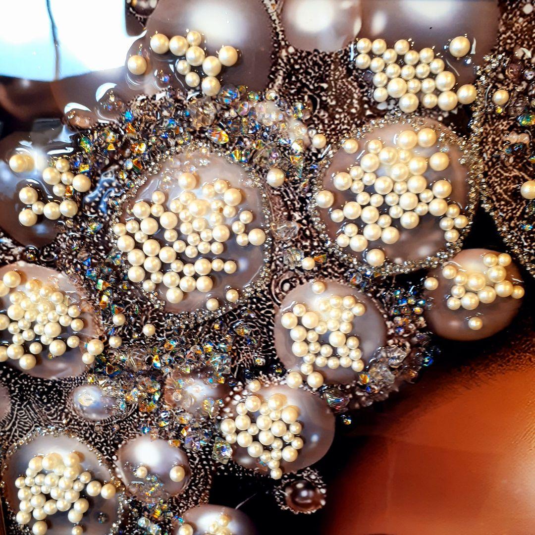 輸入雑貨　クリスタル　天然石　真珠アート　シルバー　宝石アート　パール