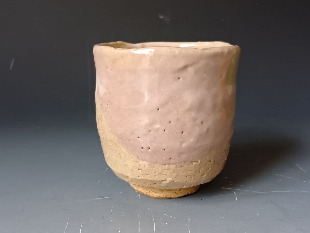 は*パ様 十代三輪休雪(休和)「萩焼湯碗」/共箱入り