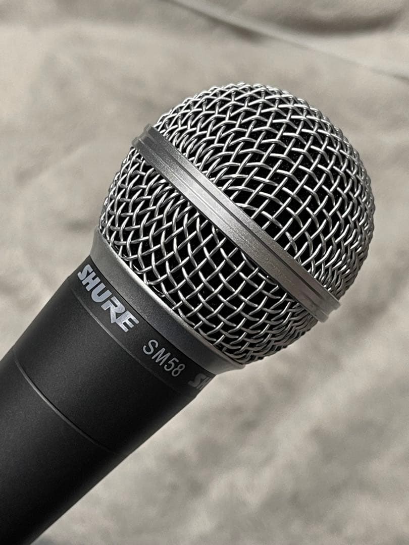 ②SHURE SM58 ダイナミックマイク 2本セット