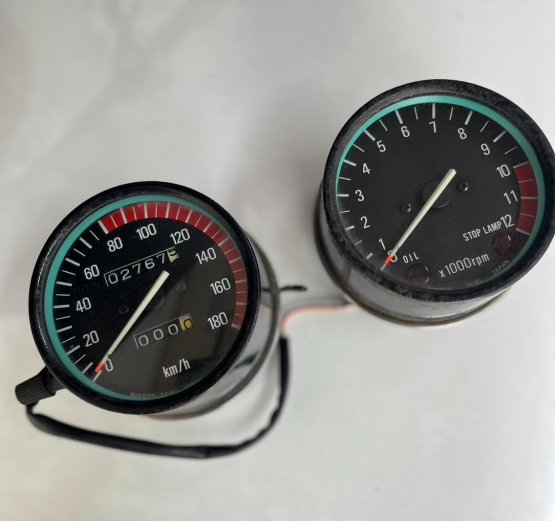 Z400FX 純正 メーター スピード 180km タコ メータ