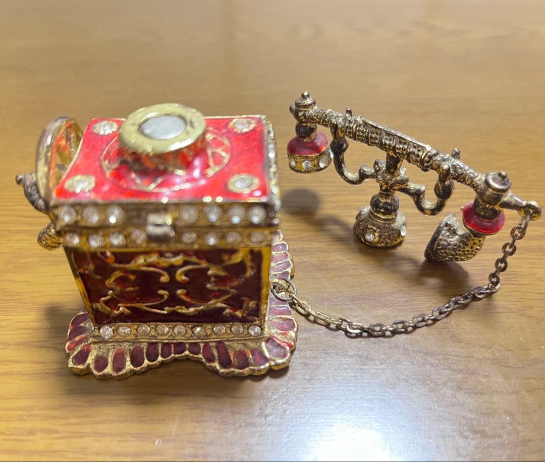 アンティーク 電話 受話器 ジュエリーボックス 小物入れ アクセサリーケース