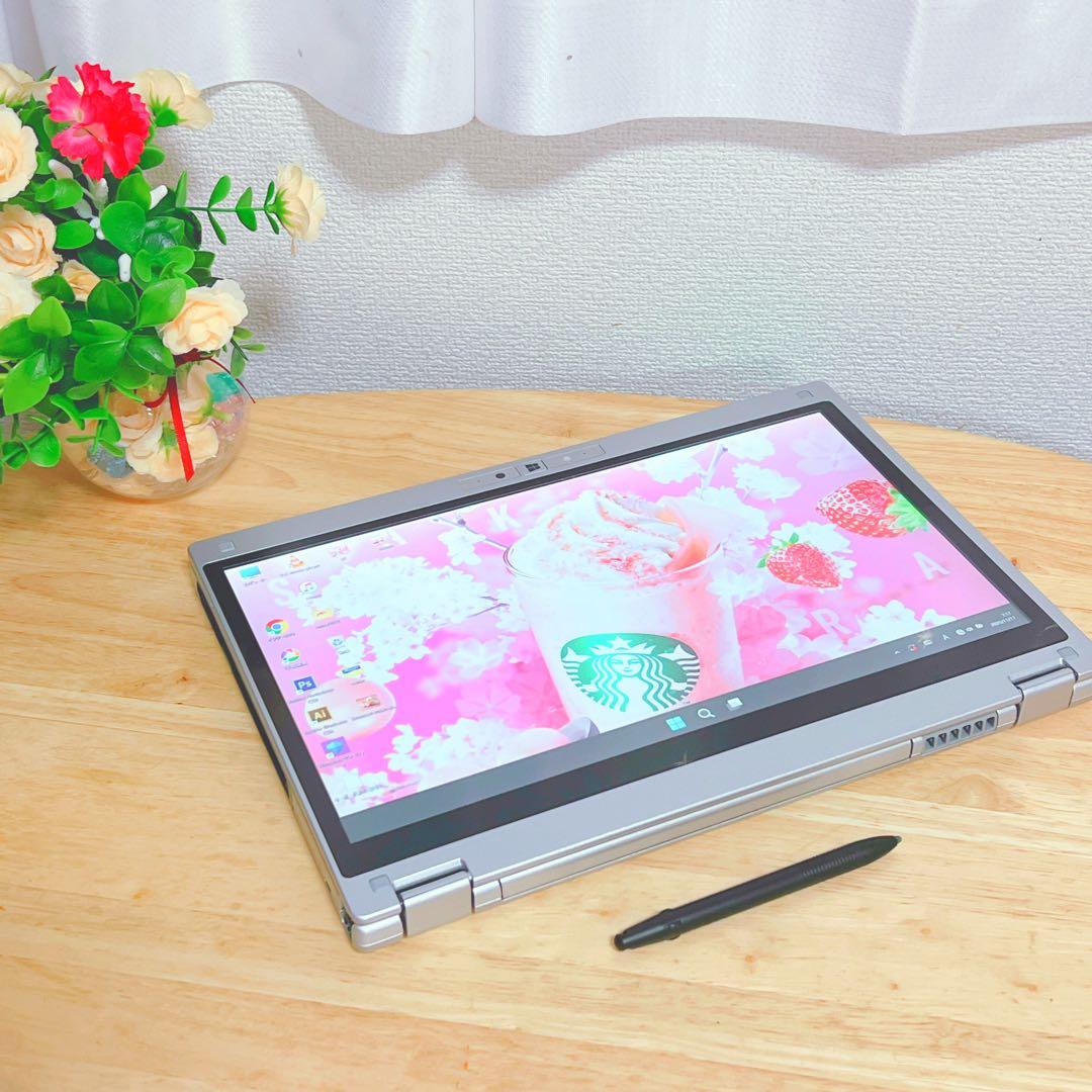 美品、360度回転、タッチパネル仕様、高速SSD、Win11 オフィス2021