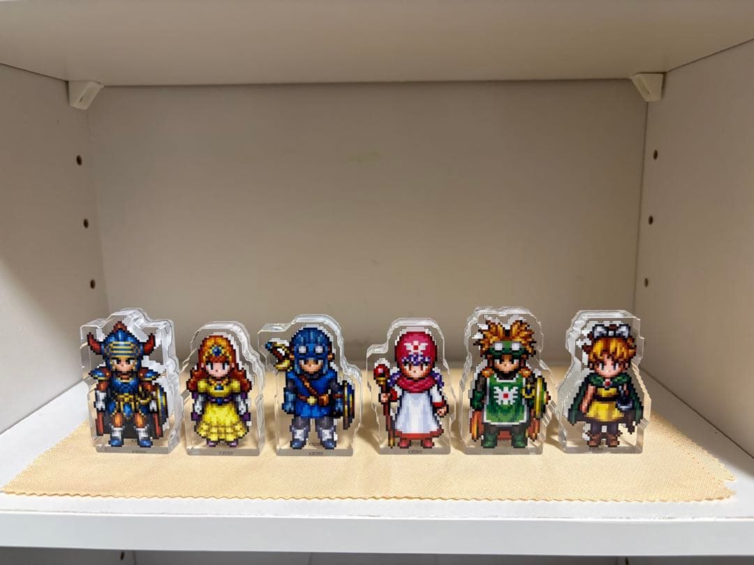 ドラゴンクエストⅠ.Ⅱ アクリルブロック 勇者 ローラ姫 ロトの子孫 勇者セット