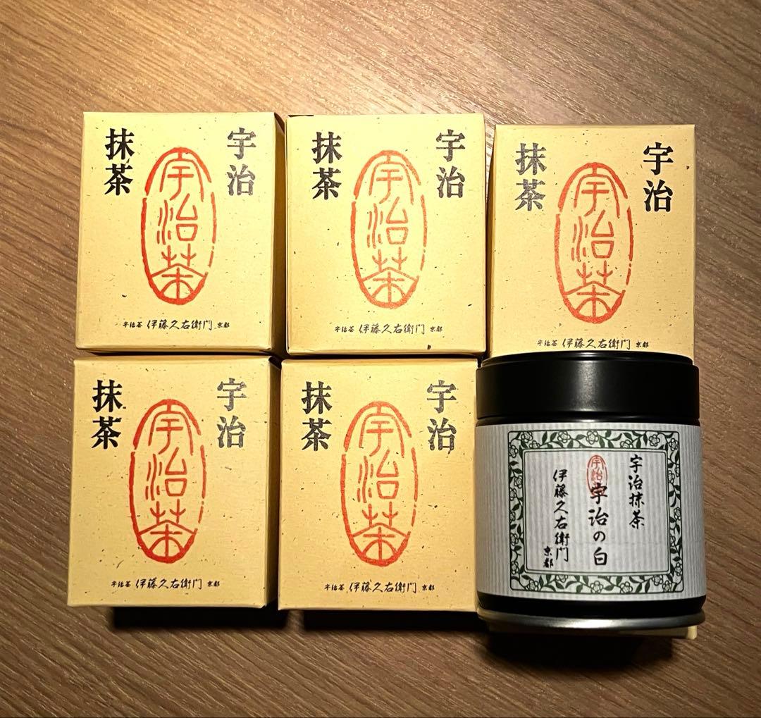 京都　伊藤久右衛門　宇治抹茶　宇治の白　20g 6缶