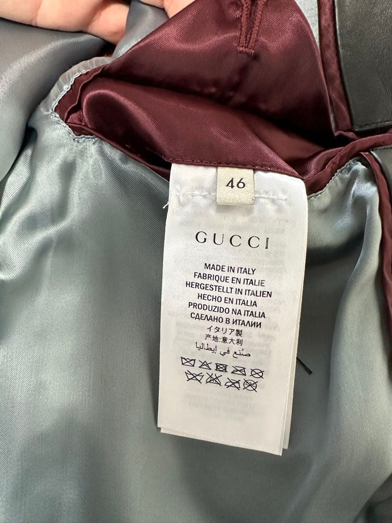 H*i様 GUCCI ライダース　レザージャケット