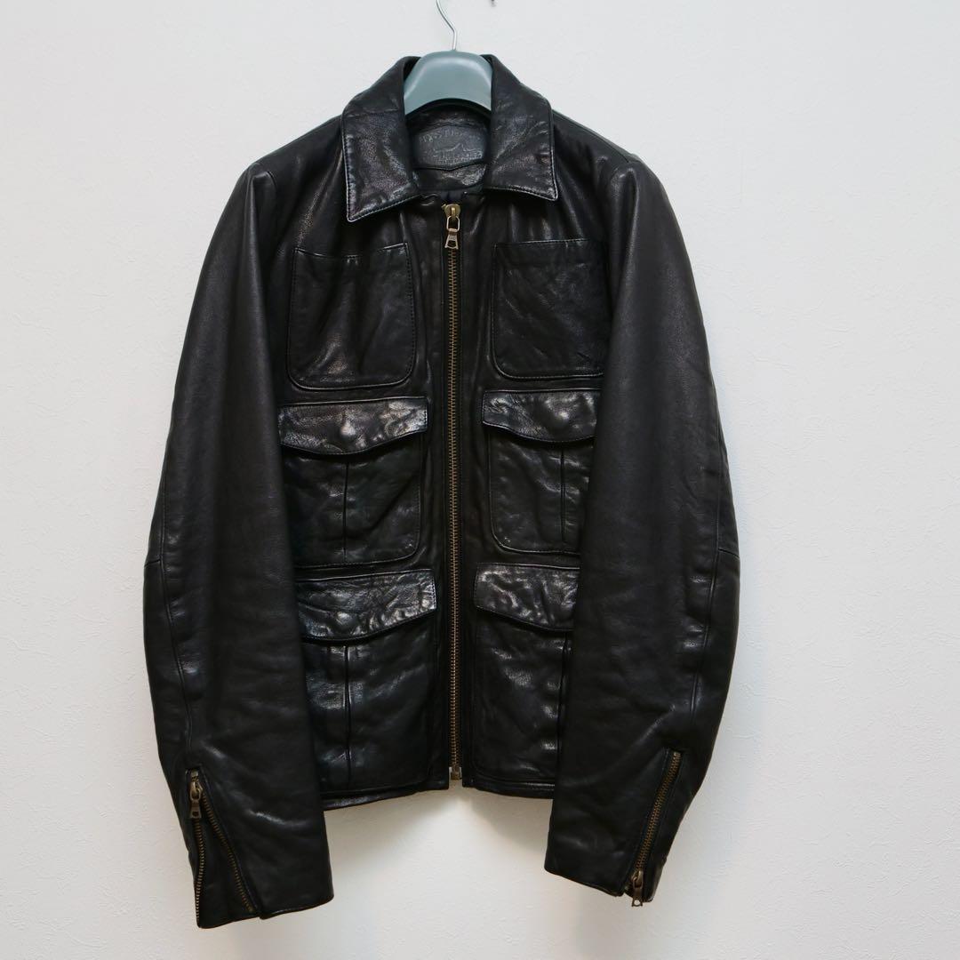 定価約10万 希少 ヒステリックグラマー ゴートレザー （山羊皮）ジャケット黒S