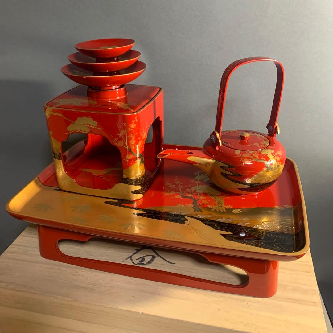 輪島塗　お屠蘇　共箱