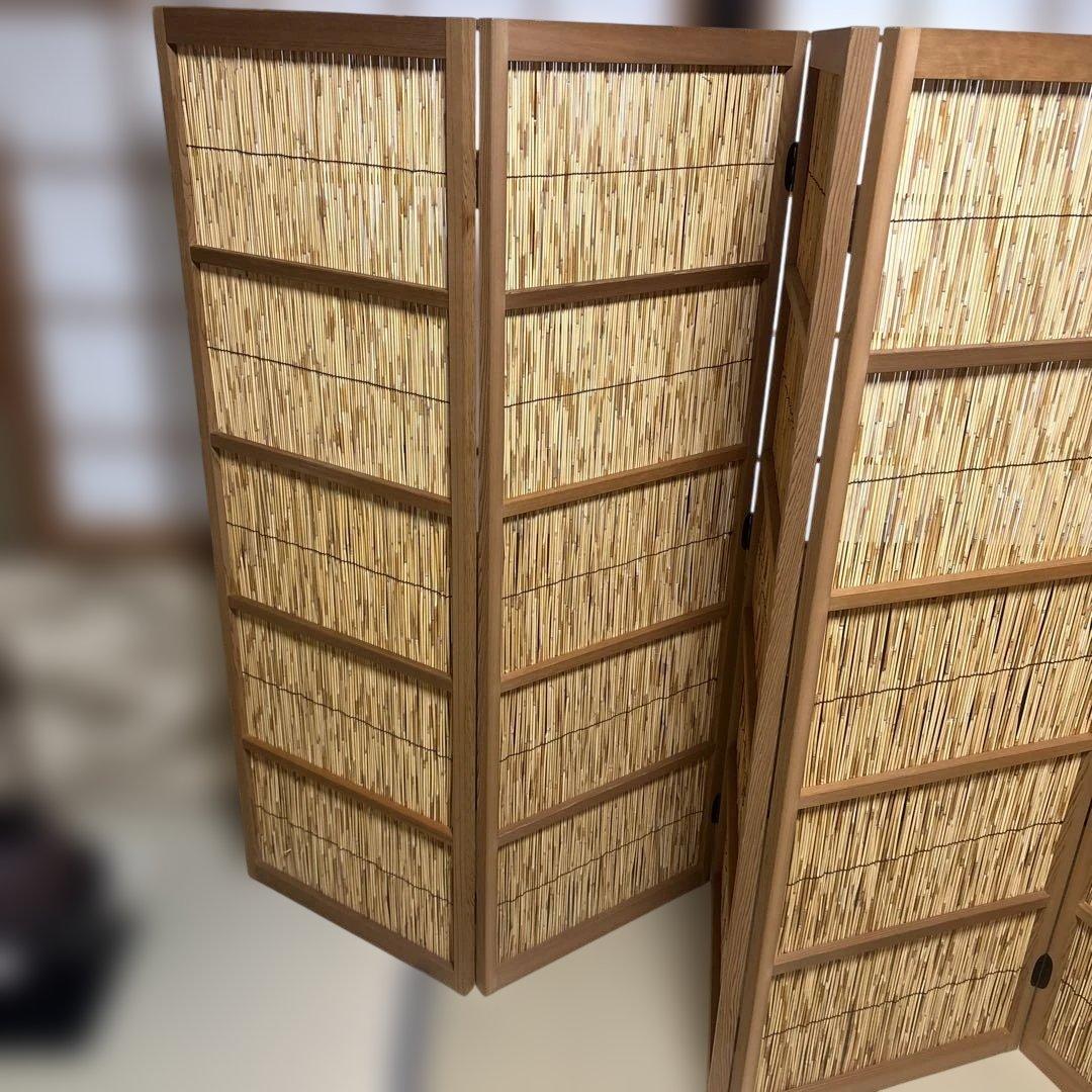 【茶道具】花寄六枚屏風（紙箱）★送料込★