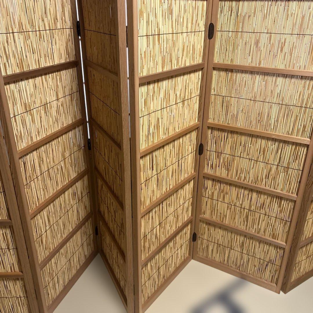 【茶道具】花寄六枚屏風（紙箱）★送料込★