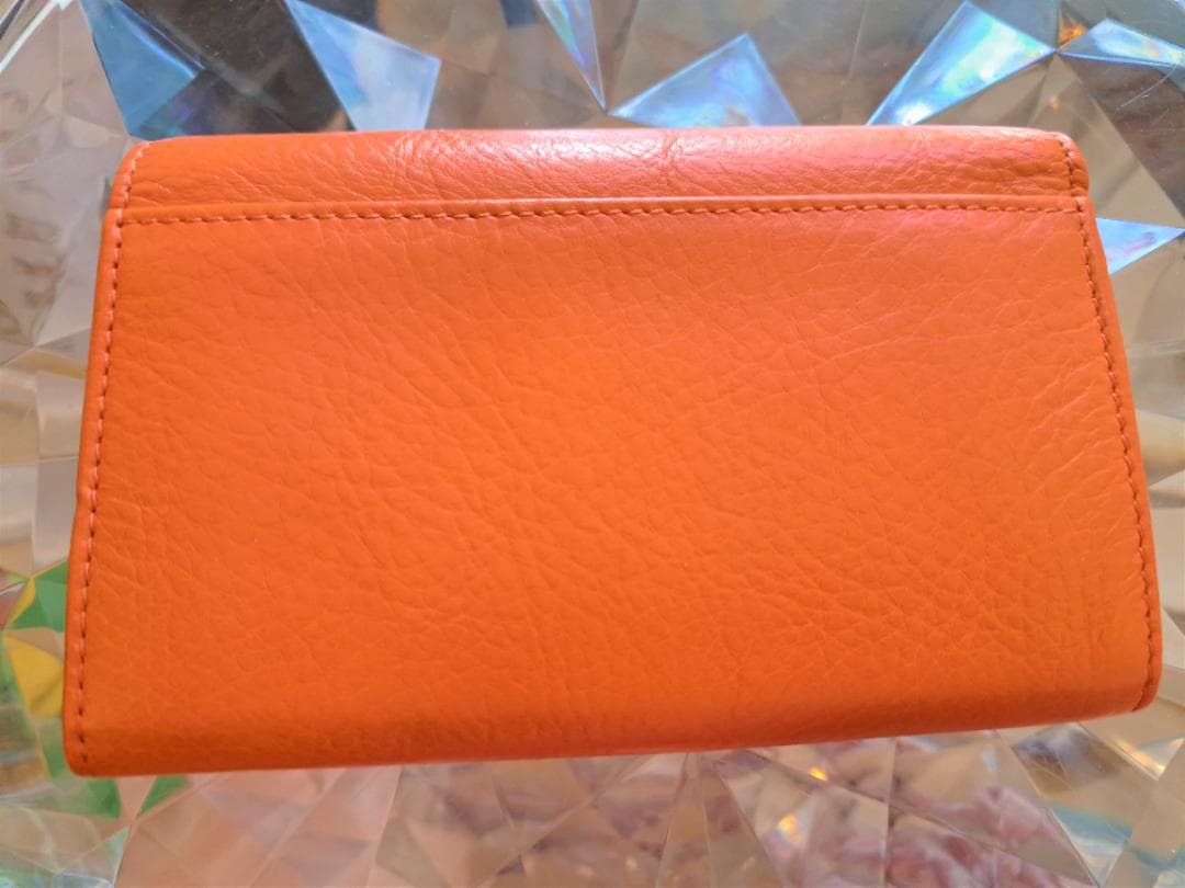 新品♥【センプレ】二つ折り財布カンパリレザーウォレット本革ヒロフHIROFU