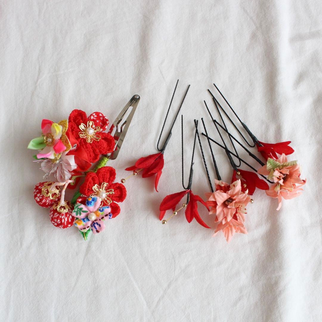 七五三 3歳 女の子 子供 アンティーク 着物 被布 セット