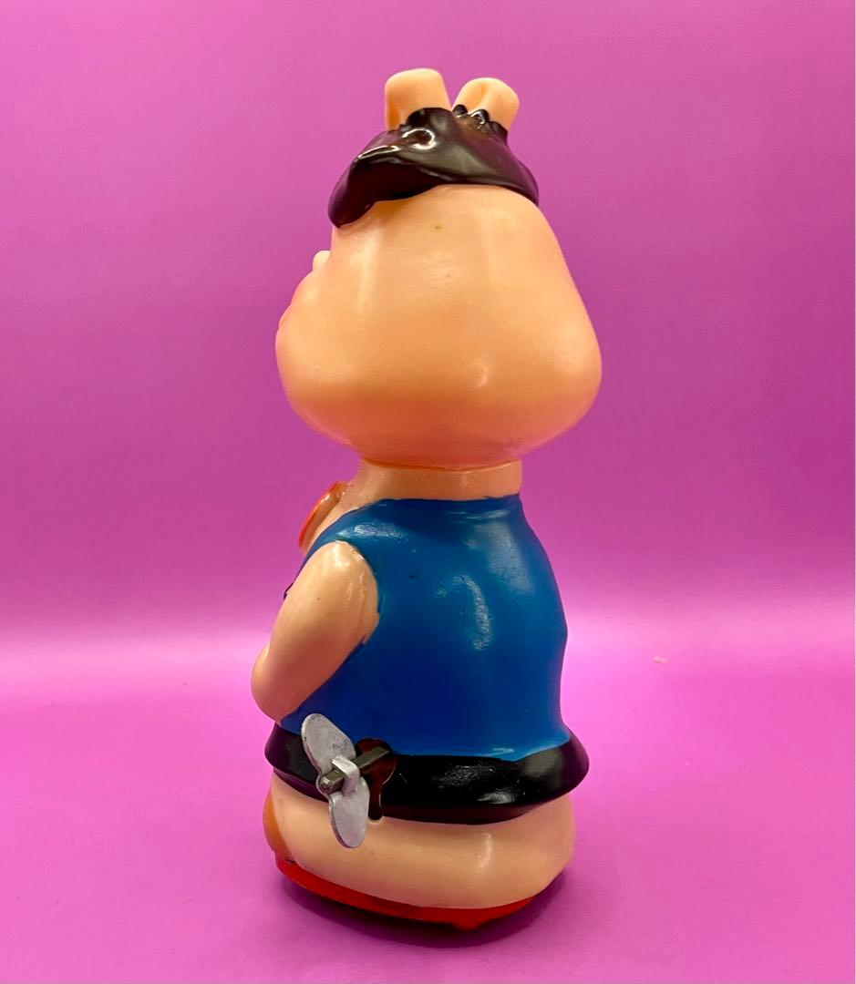 虫プロ悟空の大冒険 猪八戒 ゼンマイ走行ソフビ人形デッドストック未使用箱入米澤