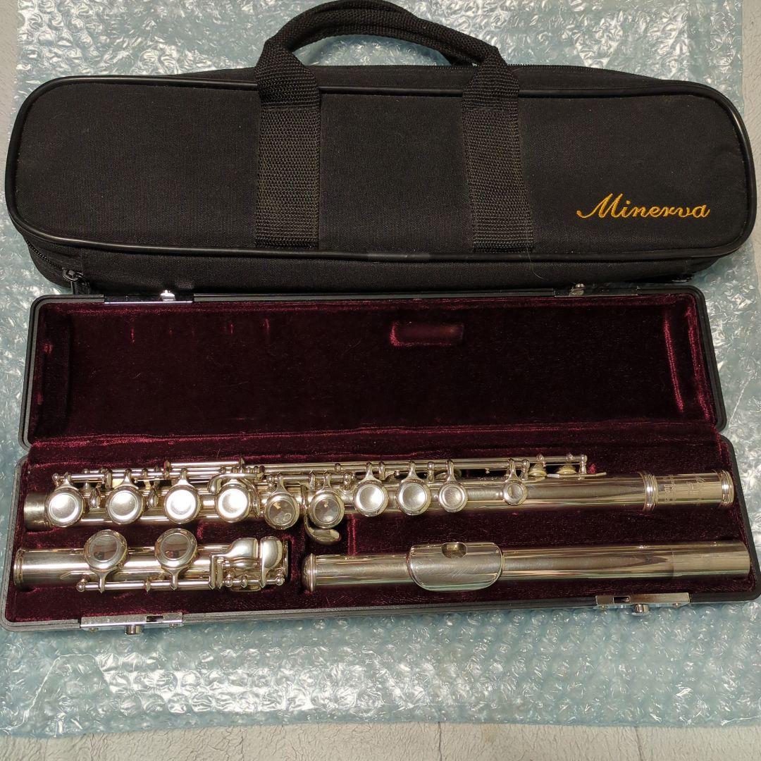 Minerva JFL-511EⅡ フルート 本体 ケース・バッグ・掃除棒付き
