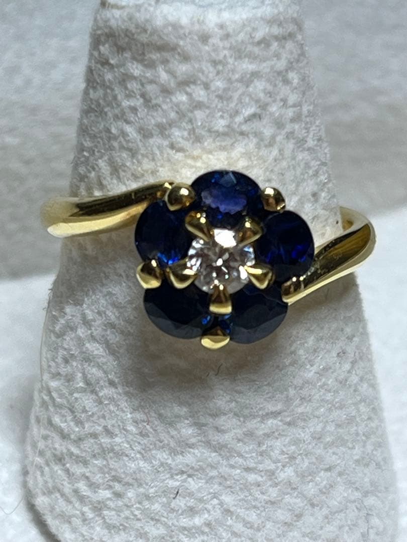 エステール　ESTELLE サファイア ダイヤモンド　リング