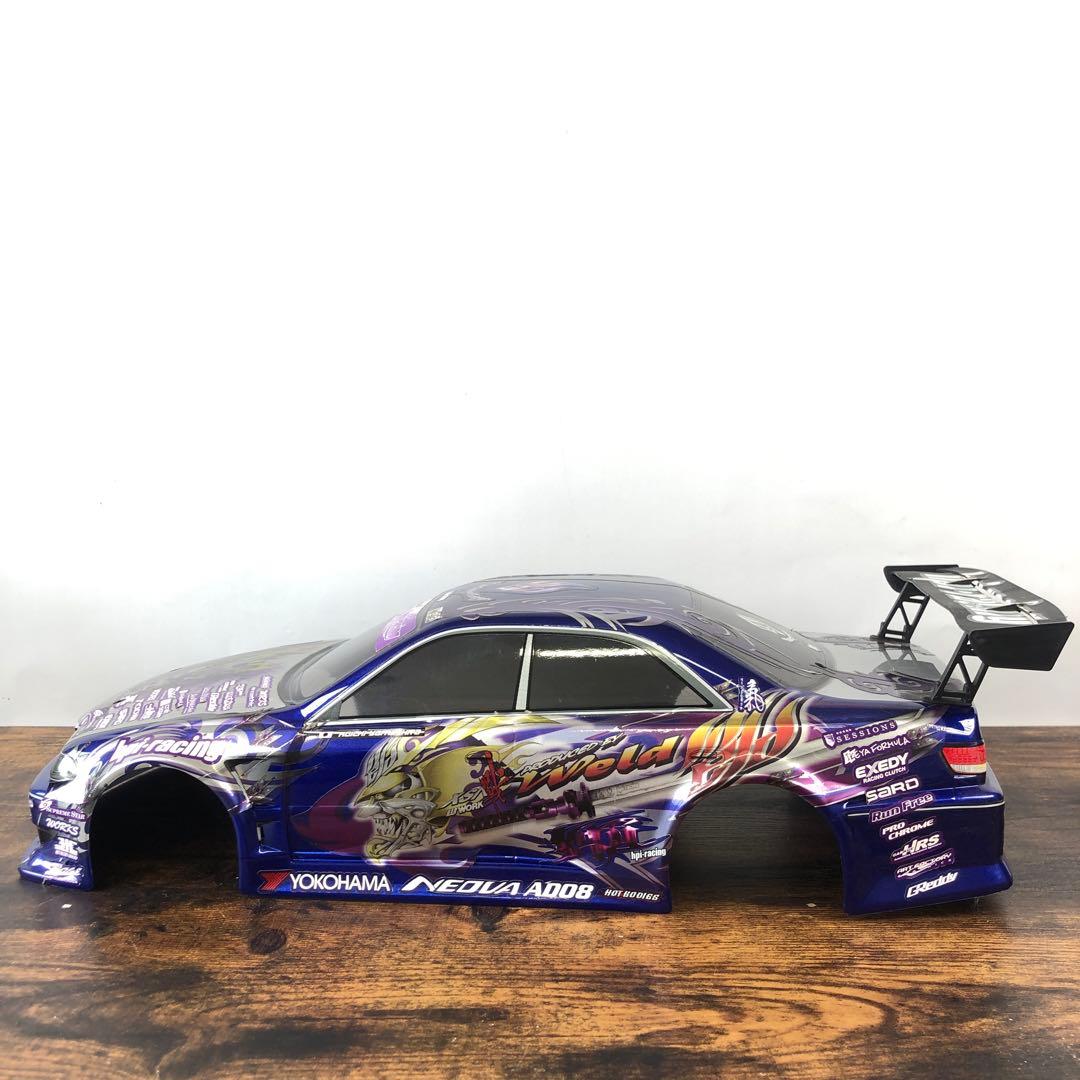 hpi トヨタ マーク2 1/10 ボディのみ リアウイング付