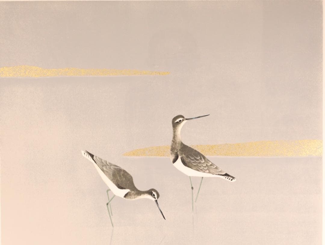 【真作】 BK290　上村淳之 「 汀（みぎわ） 」 183/200　リトグラフ