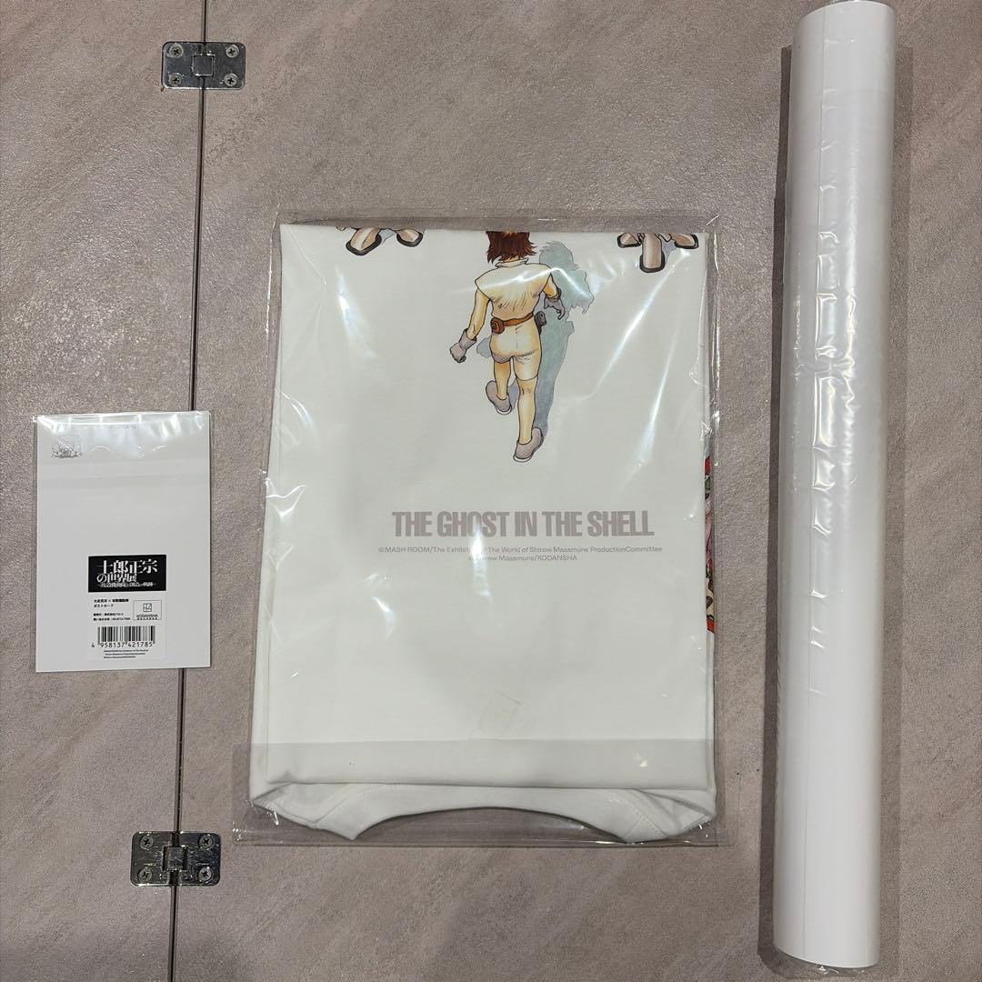 XL新品未開封　士郎正宗の世界展 攻殻機動隊3セットＴシャツポスターポストカード