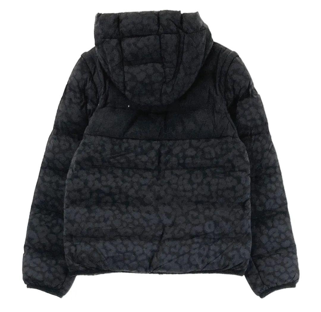 ニューバランスゴルフ　1/M ダウンジャケット　2way ブラック　レオパード