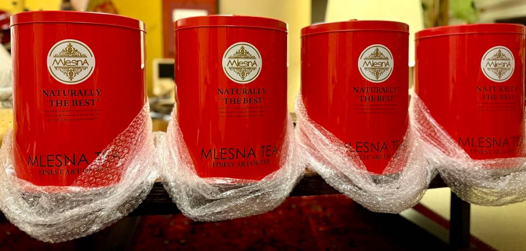 新品未使用❗️ ムレスナティー　赤缶　4個　mlesna tea