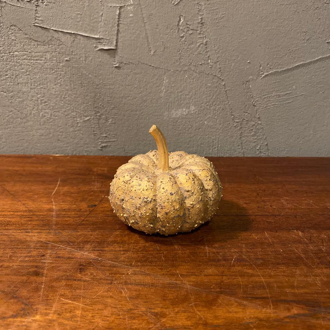 寺田康雄 豊窯 金滴 南瓜 かぼちゃ オブジェ 置物 共箱付き インテリア