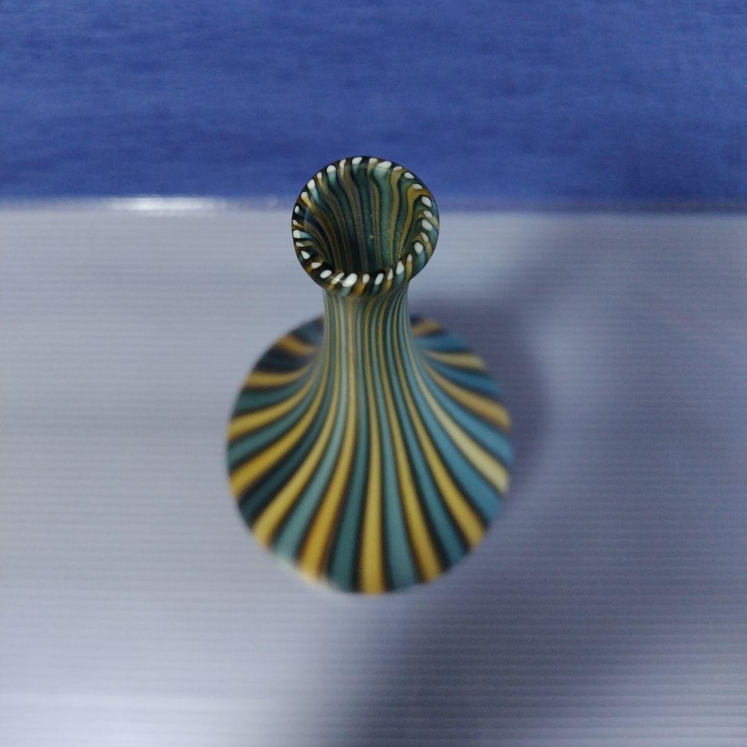 藤田喬平　手吹　ヴェニス　鶴首　花瓶　観賞用　フラワーベース　レトロ