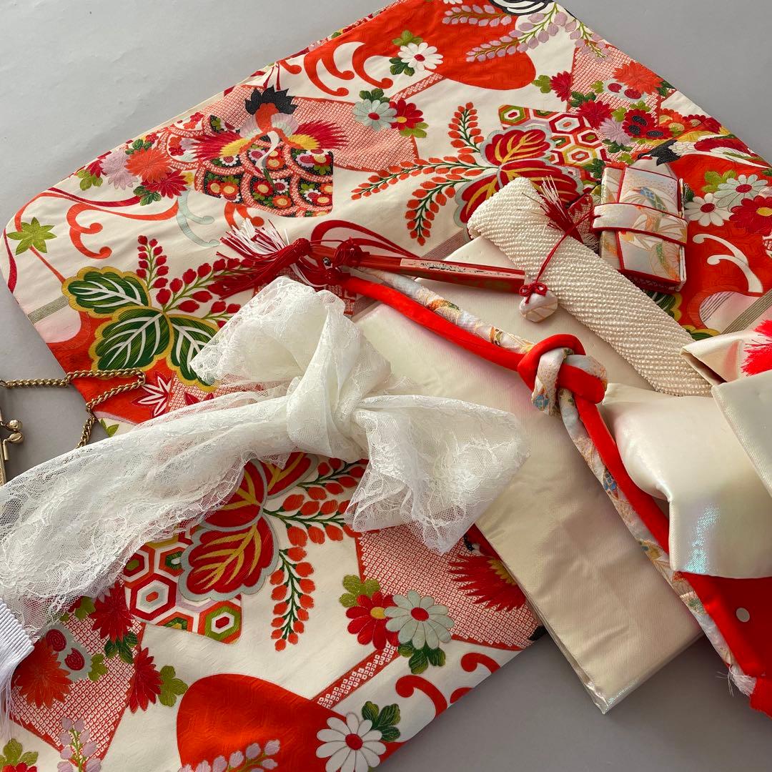 七五三　７歳　お着物セット　大寸サイズ作り帯セット