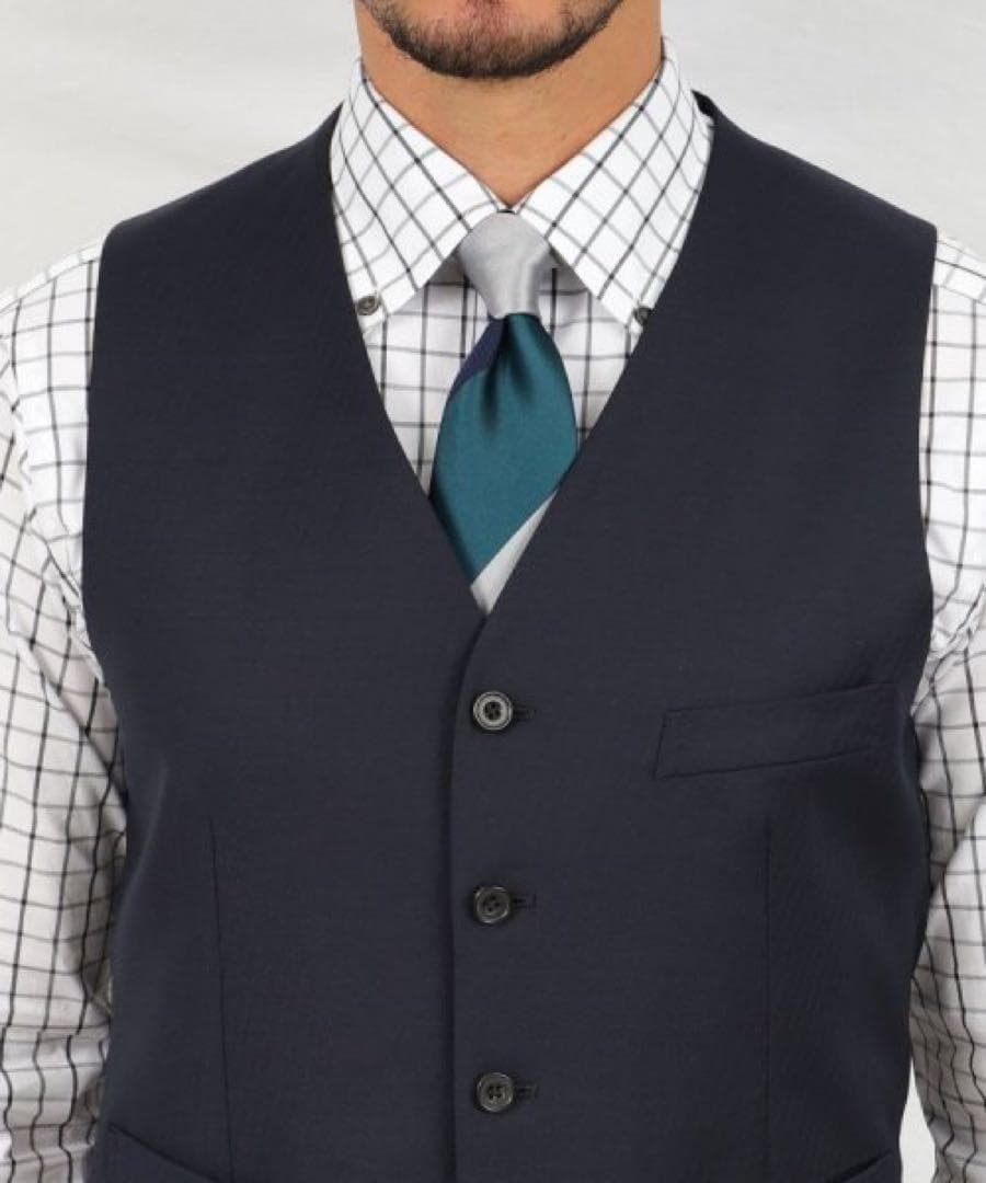 TAKEO KIKUCHI⭐️ DORMEUILスリーピース対応ベスト へリンボ