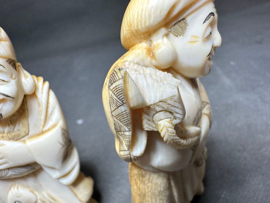 極上　えびす様　天然素材　置物　飾り物　古美術品　 細密細工　仏像 仏教